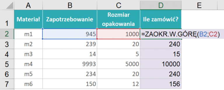 Jak W Excelu Zaokrąglić Liczby Poradnik Excel 3191